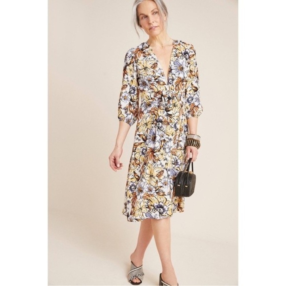 Faithfull the Brand x Anthropologie Chloe Midi Floral Dress